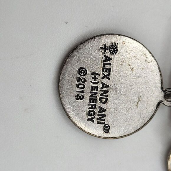 Alex & Ani Silvertone "M" Bracelet Healing Energy Infused 2018 - Picture 2 of 2